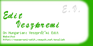 edit veszpremi business card